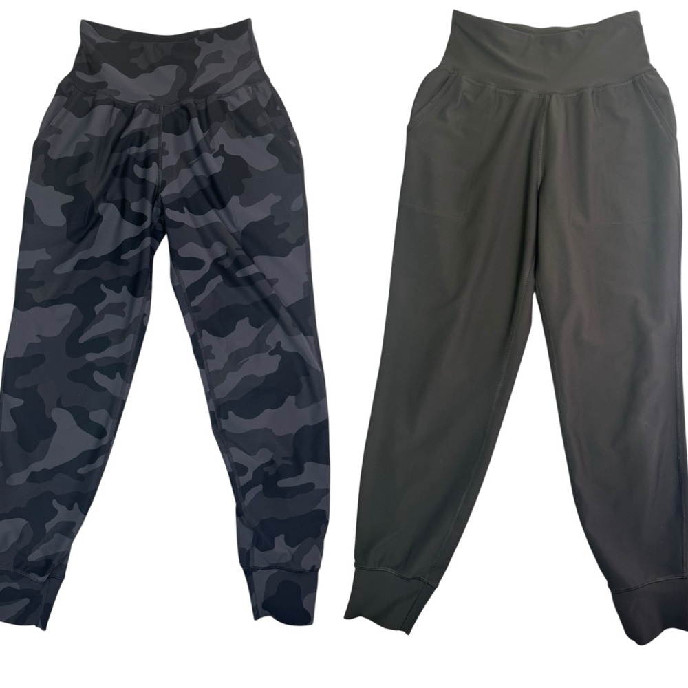 2 Old Navy Active Elevate Go-Dry Jogger Pants‎ Bundle | Black Camo & gray